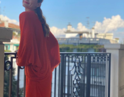 OLIVIA PALERMO A PURTAT TOMMY HILFIGER ÎN CADRUL EVENIMENTULUI DIGITAL GREEN CARPET FASHION AWARDS