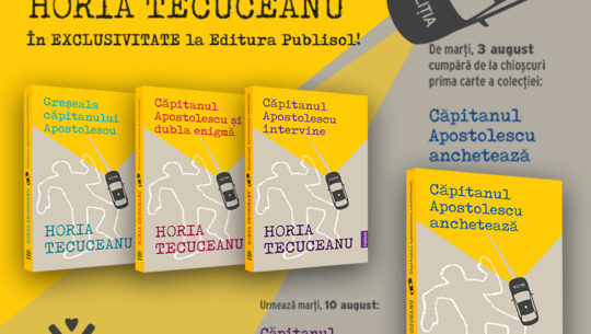Editura Publisol lansează, la începutul lunii august, seria de autor Horia Tecuceanu